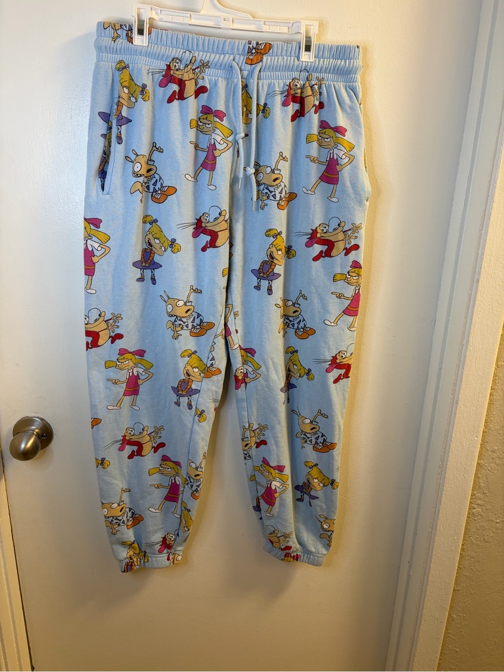 Nickelodeon 90s Cartoons Rugrats Hey Arnold Rockos Modern Life Joggers M